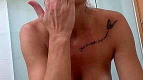 is this cute blonde milf's hairy pussy making you hard for a homemade orgasm closeup?