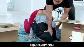 Big ass sexy arab step sister in hijab fucked hard by step brother