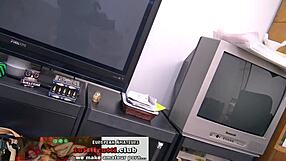 mature maria feels excited during home porn casting interview european style