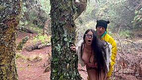 busty stepmom sucks stepsons cock deep then fucks in field