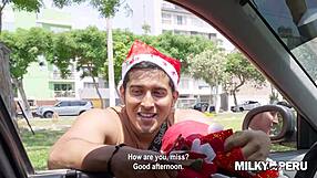 Greta Sweet fucks fan hard for Christmas!