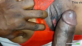 stepsis horny pussy rub turns into accidental creampie fuck