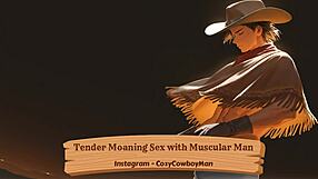 ever wonder how tender his muscular body moans during explosive orgasm