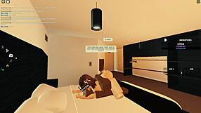 blacked roblox slut rides my bbc deep then squirts cum everywhere