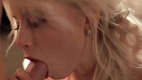 she crafts a slow teasing blowjob tale with her milf mouth magic