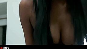 Morena Fitness Babe Rides Muscular Cocks with Juicy Pussy and Tan Lines