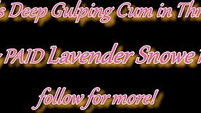 extreme bimbo gags on cock deepthroat sloppy throatpie cum explosion