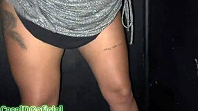 Married Woman Sucks and Fucks Hung Stud in Swingers Gloryhole While Cuck Hubby Watches