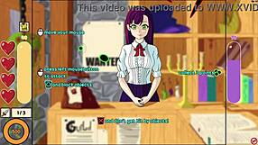 i strip the tutorial girl topless in monster incursion game