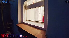 Voyeur Watches Chubby British Neighbor Shower Pussy Flash Wet