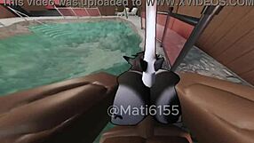 Big Black Cock Pounds Amateur Ass In Pool Then Explodes In Wild Spanish Trio Cumfest!