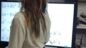 Fucked Teacher Hard And Exploded Cum All Over Her Glasses Wow!