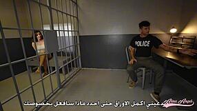 Prison investigator rams Arabic whore alina angel's tits and holes - الكحبه العراقيه الينا تنتاك بالسجن