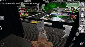 shy girl gets wild on balcony during public roblox brookhaven encounter