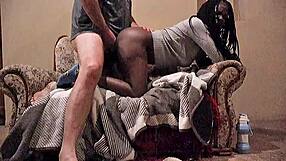 Louis Rides Daddy's Huge Cock to Dripping Orgasm in Passionate Interracial Fuck