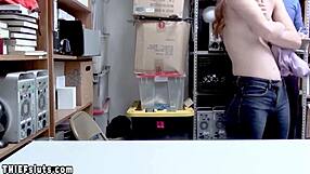 Teen Thief Caught Stealing Anal Plug Gets Cop's Big Cock Punishment