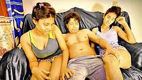 Uttaran20 Cuckolds Wife with FFM Cowgirl Doggystyle Cum on Ass Ride