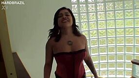 Fitness babes Bettina Alvarenga Mirella Mansur orgy with fans