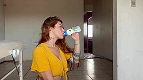 she begged for milk but got hardcore facefuck cumshot instead right?