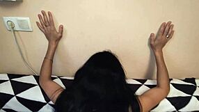 Skinny Wife in Stockings Fucks Cute Hubby Homemade