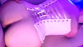 I paid this sexy waitress to fuck me hard in the hidden bar room while everyone parties outside