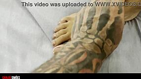 Morena Fitness Babe Rides Muscular Cocks with Juicy Pussy and Tan Lines