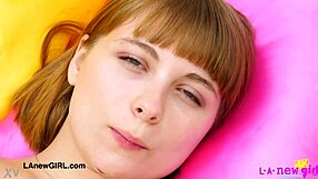 stunning petite milf teases her curves in sexy lingerie interview