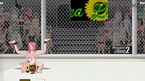 princess ring 2 rena vs vivian unleashes raw emotional lesbian wrestling fury