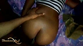 ebony teen takes monster bbc deep in homemade hardcore chudai