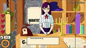 i strip the tutorial girl topless in monster incursion game