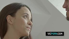 hot brunette ohana petite gets her wet pussy pounded hard doggystyle