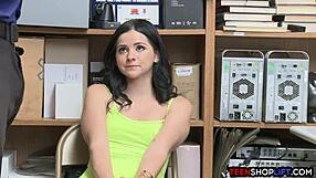 Pornstar Caught Shoplifting Fucks LP Officer Big Cock