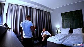 german cougar kathy picks up stranger for raw no condom deep fuck with bouncing natural boobs