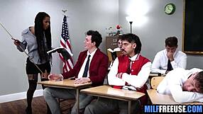 Ebony Teacher Freeused by Black Students Group Hardcore Toy Play