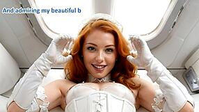 honeymoon bride in leather corset boots gets fucked hard by groom on day one!