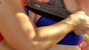 mindi mink's big tits and pussy lips in lesbian muff diving party