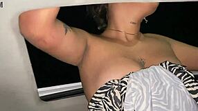 hot lesbian sex with my sexy colombian stepdaughter in lingerie