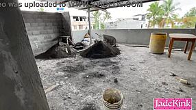 we're so horny, construction site fuck with deepthroat and creampie it is!