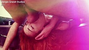 skinny teen gags on 4 cocks balls deep dap rough gangbang creampie swallow