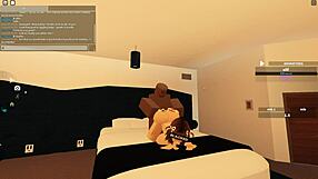 blacked roblox slut rides my bbc deep then squirts cum everywhere