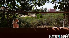 Tiny Canadian Milf Blonde Katie Jean Strips In Hot Outdoor Softcore