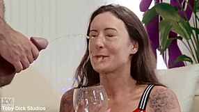 damn this skinny slut chugs piss then takes rough anal all holes choked