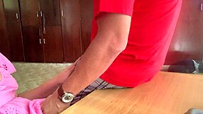 mommy strokes my cock hard before bed with her soft hands and teasing eyes!