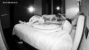 two guest girls jump into wild group pounding with young guys