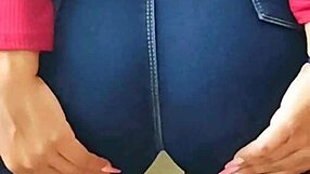 Wife squirts hard on husband's cock doggystyle