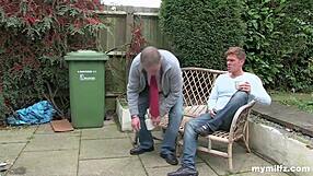 husband cuckolds wife hiding in closet