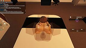 blacked roblox slut rides my bbc deep then squirts cum everywhere