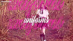 british teen in lingerie sucks cock deep then swallows every drop of hot cum