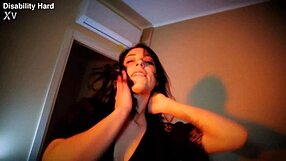 nemesi striptease teases with ripped clothes allure