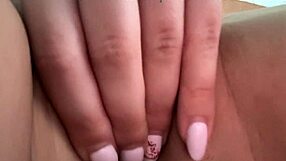 pretty student solo shaves tight wet pussy narrow ass masturbates